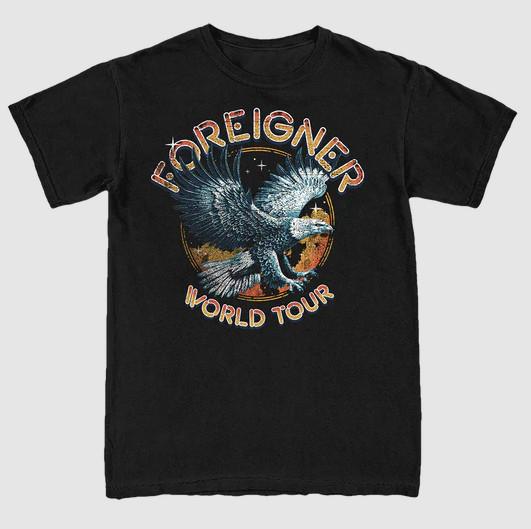 

Foreigner Band World Tour Adults Cotton Shirt Full Size GE123 Unisex T-Shirt 5XL різнокольоровий