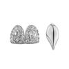Double Teeth Hip Hop Copper Grillz Shiny Cross Grillz Exquisite Tooth Caps  Role Play Performance