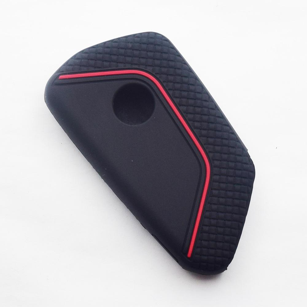 Silicone Car Key Cover Skin For Vw Volkswagen Golf 8 Mk8 Skoda Octavia A8 Seat Leon Mk4 Remote Fobs Protect Case