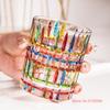 Italy Zecchin Design Colorful Crystal Old Fashioned Whiskey Glass Gothic Whisky Rock Glasses Wine Tumbler Dazzle Color Water Cup