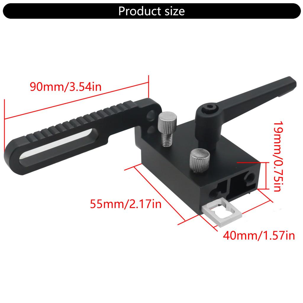 Aluminum T-Track Table Saw Profile Fence Woodworking T-Slot Miter Track