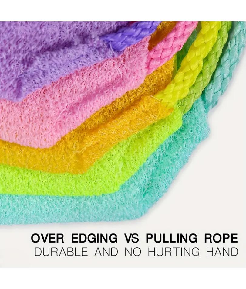 Sheet Exfoliating Bath Towel Bath Stretchable Back Full Body Scrub Towel Super Absorbent Scrub Towel Bathroom Supplies