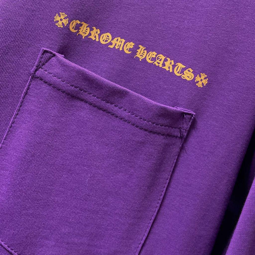 GZ-8925 CHROME HEARTS 2025 Summer New High Quality Cotton Round Neck Loose Large Size Men's and Women's T-shirt Couple T-shirt