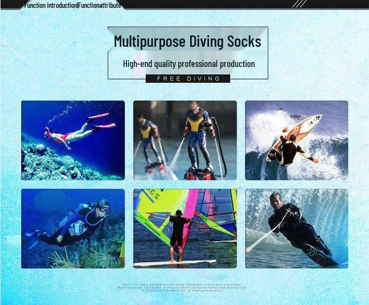3mm Non-slip Warm Diving & Surfing Socks for Beach, Swimming, Freediving & Snorkeling