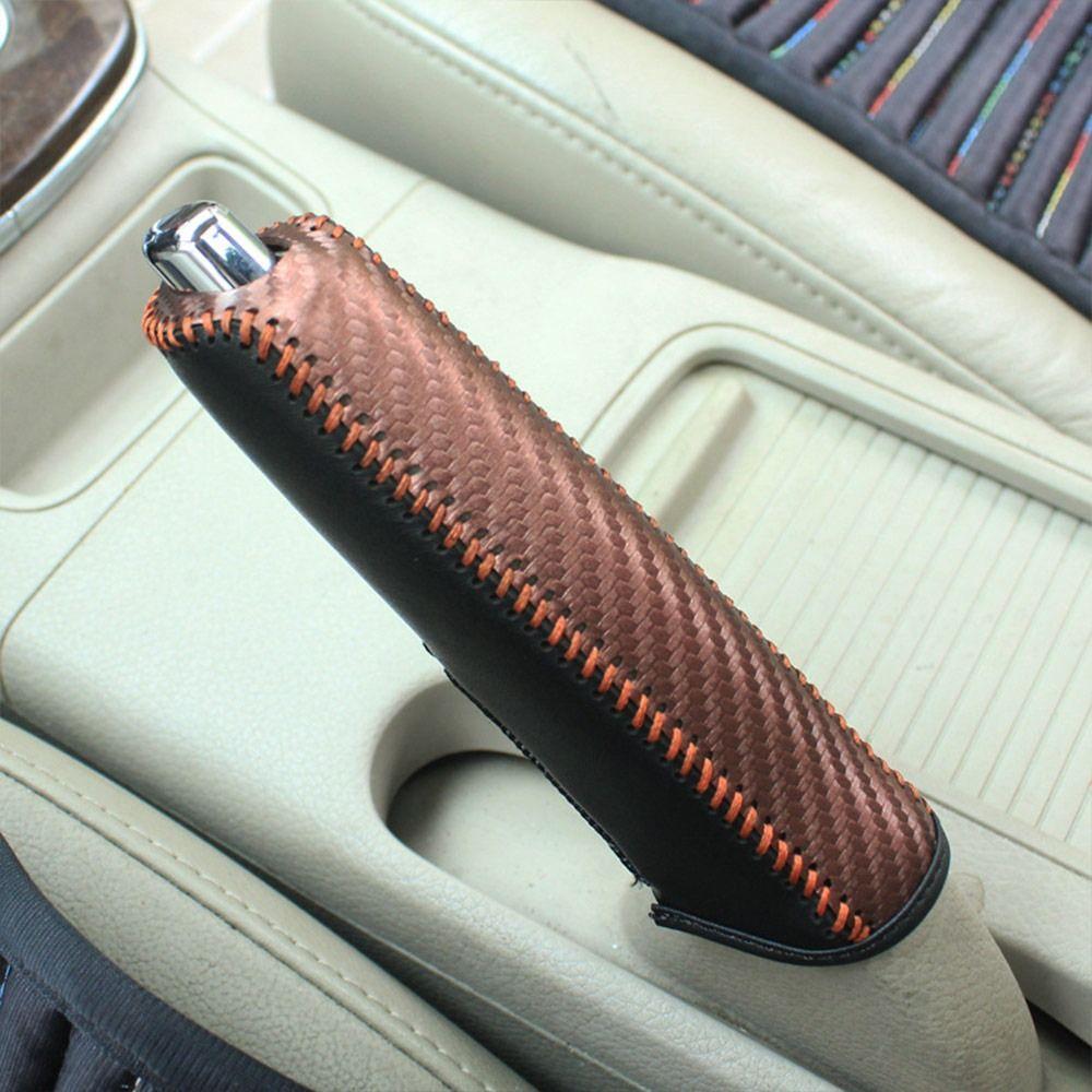 PU-Leder Auto-Handbremsabdeckung Anti-Rutsch Auto-Handbremsmanschette Schutzhülle Autozubehör