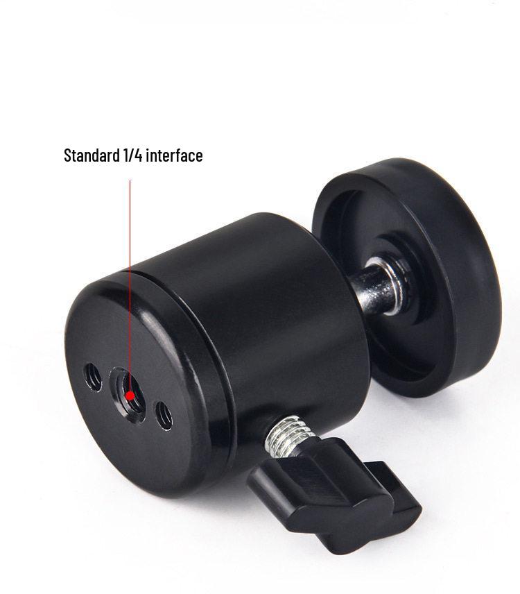 Universal Desktop Phone Holder & Camera Tripod with Rotating Metal Ball Head