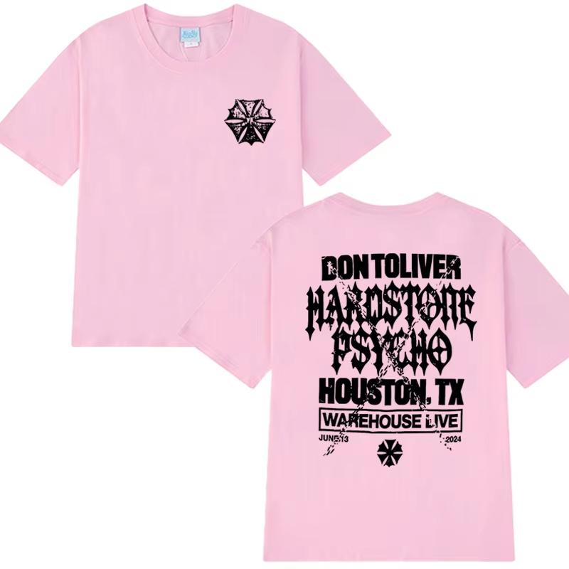 Don Toliver Hardstone Psycho 2025 Neues Album Grafik T-Shirt Herren Damen Übergroßes Vintage Kurzarm T-Shirt Unisex Baumwoll-Tops