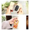 Nishijin Woven Key Case 4 Row Smart Key Trifold Key Holder Key Compact Key Holder 4 Row Key Hook Japanese Pattern Gold Brocade Takamisha Genji Emaki