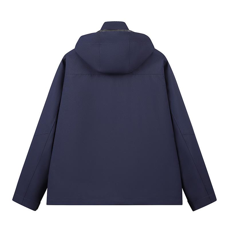 Solid Color Double-sided Wear Couple Windproof and Waterproof Single-layer Jacket Casual Outdoor Sports Men's and Women's Jackets Hooded Outside