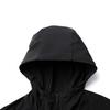 Li Ning Training Series Sports Casual Simple Solid Color Hooded Windbreaker Men Outerwear Black AFDVA85-1