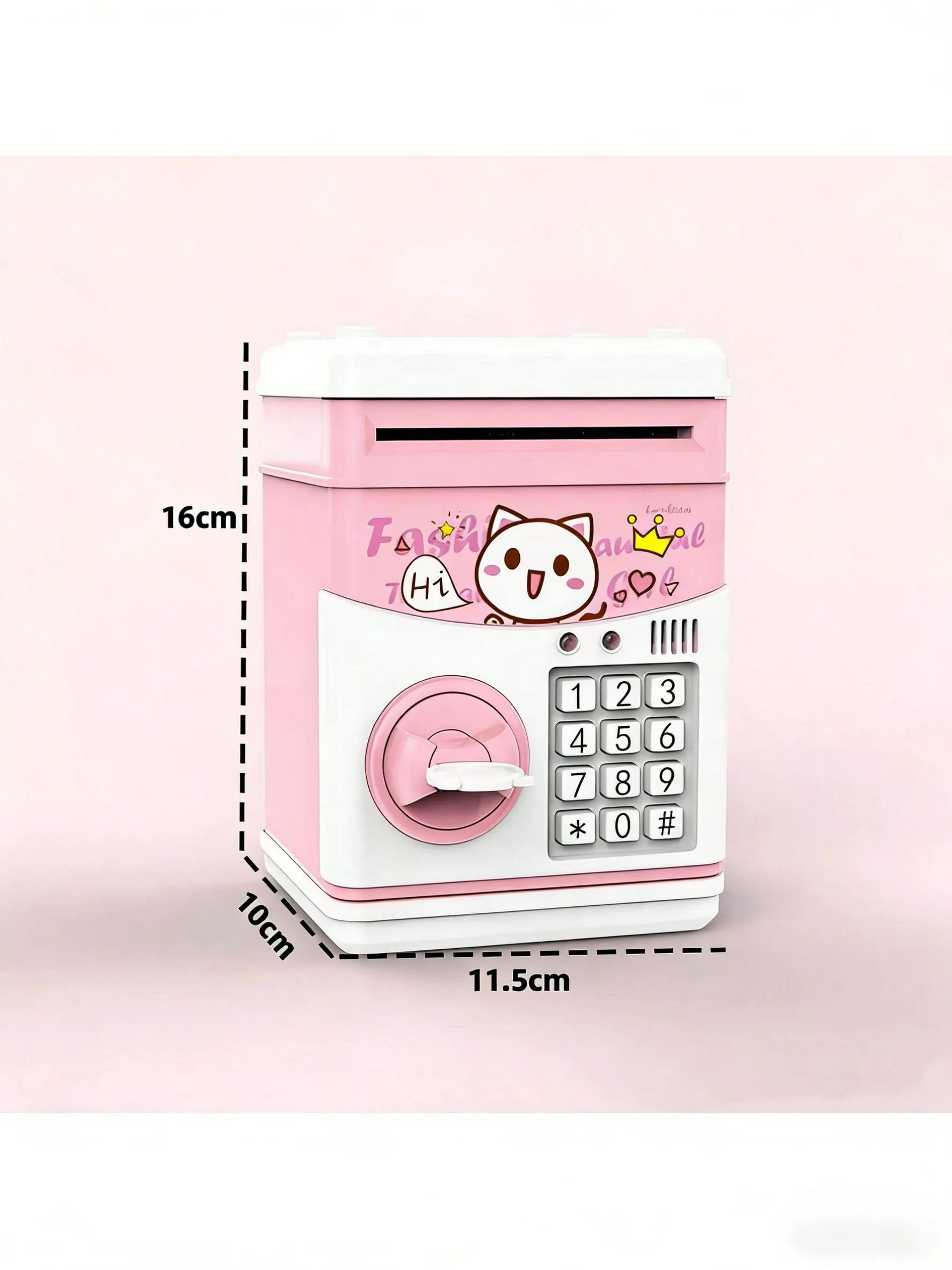 Копилка-поросенок в стиле банкомата, Электронная копилка для монет с защитой, Креативная копилка (Необходимое для дня рождения/праздника)