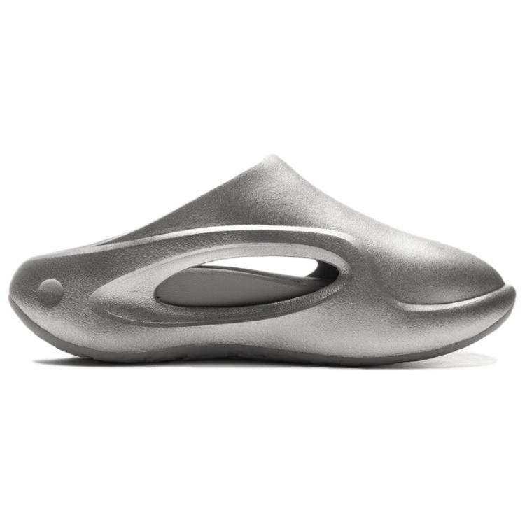 New LiNing Cloud Wandering Slay 2.0 Slip Resistant Abrasion Resistant Slide Slippers Unisex Gray AZSV015-4