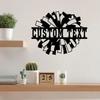 Metal Wall Decor, Personalized Name Sign for Cheerleader, Home Room Ornament