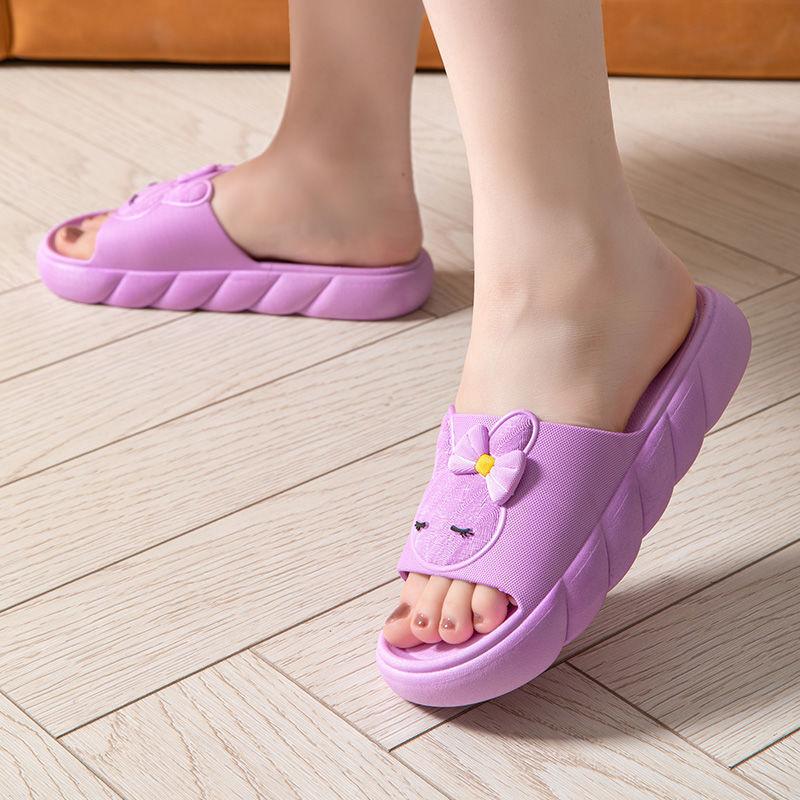 

Indoor House Women s Sandals Casual Face Flat With Chic Elegant Slipper Summer 2024 Comfortable Slippers For Women Cute Home 41 фіолетовий