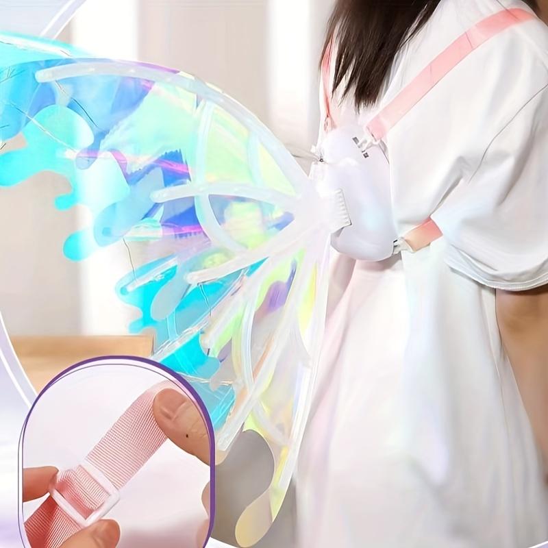 Kids Light-Up Fairy Wings – Iridescent Angel Costume for Ages 3-12, Great for Birthday, Cosplay & Halloween