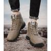 fashion High Quality Men's Shoes Winter New High Top Work Boots for Men Warm Cotton Shoes Outdoor Non-slip Platform Snow Boots Men 2024