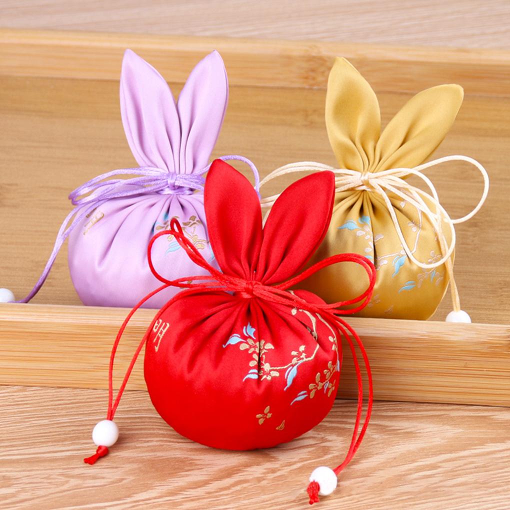 Drawstring Bag Chinese Style Embroidered Jewelry Bags Perfume Satchel Decoration Packaging Pouch Household Wedding