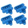2Pack RC Front Rear Axle Lower Shock Mount Bracket Aluminium for LOSI 1 8 LMT SOLID AXLE Monster TruckBlue