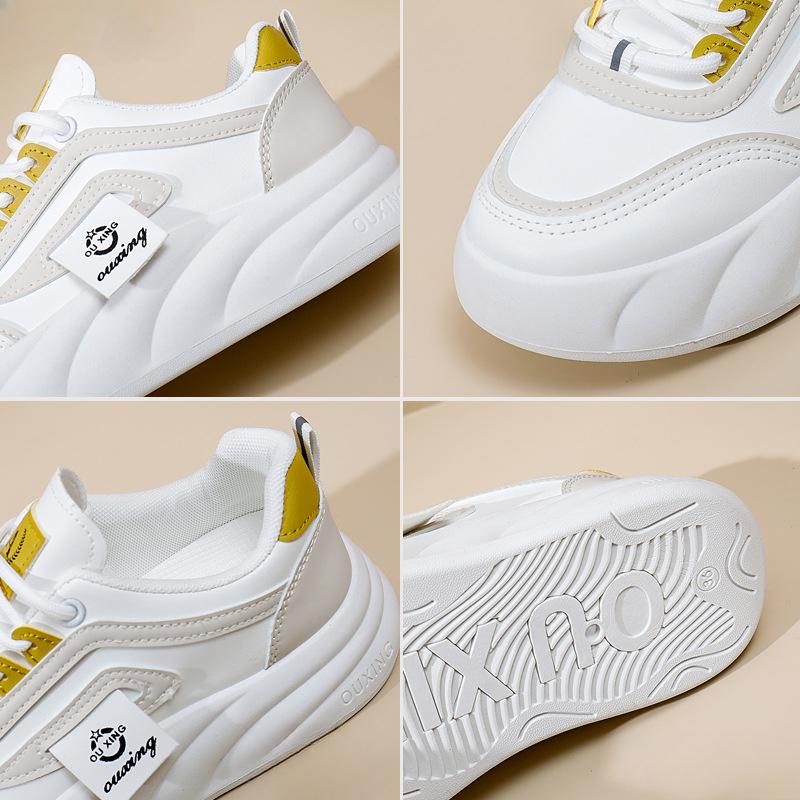 Pantofi albi La modă Toamnă Noua platformă Creștere înălțime Pantofi casual respirabili pentru studenți