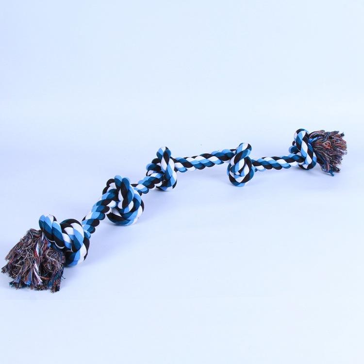 

Игрушки из веревки для собак для агрессивных жевателей. Прочная веревка, игрушки для жевания для крупных и средних собак. Длина 3 фута, 5 узлов. Неразрушимая хлопчатобумажная веревка для буксиров для собак крупных пород.