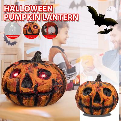 Halloween Pumpkin  Toys Theme Haunted House Room Text Sense Luminous Ornaments Decorations