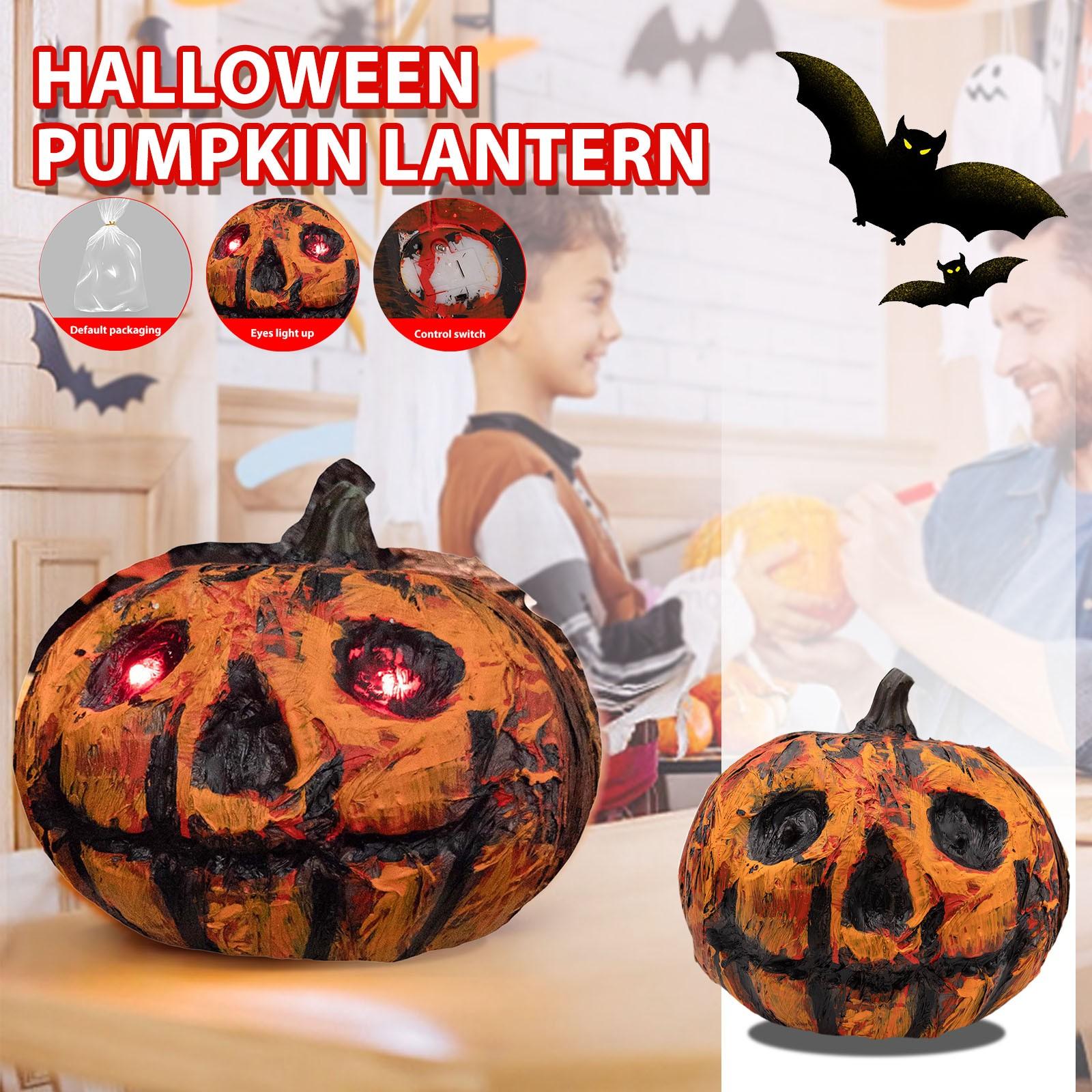 

Halloween Pumpkin Toys Theme Haunted House Room Text Sense Luminous Ornaments Decorations One Size