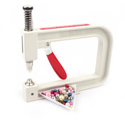 Macchina Per Perline, Perla Non Porosa Perla Semisferica Rivetto Manuale Macchina per Intarsio Fai da te Abbigliamento Scarpe Cappelli Accessori