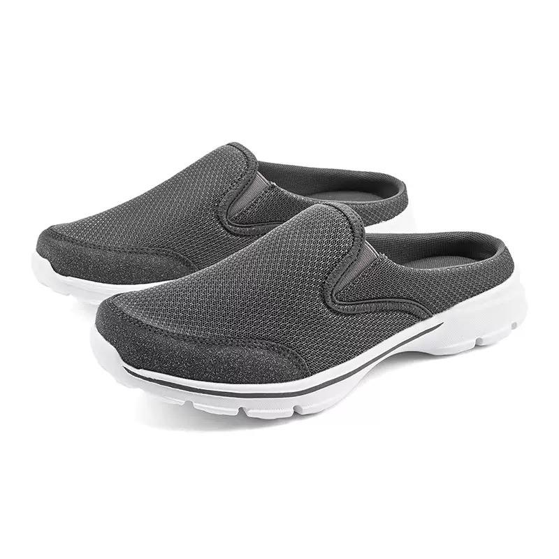 Lightweight Fashion Men Shoes Walking Mules Sneakers Men Open Back Closed Toe Slides with Arch Support Slippers Zapatos Casuales