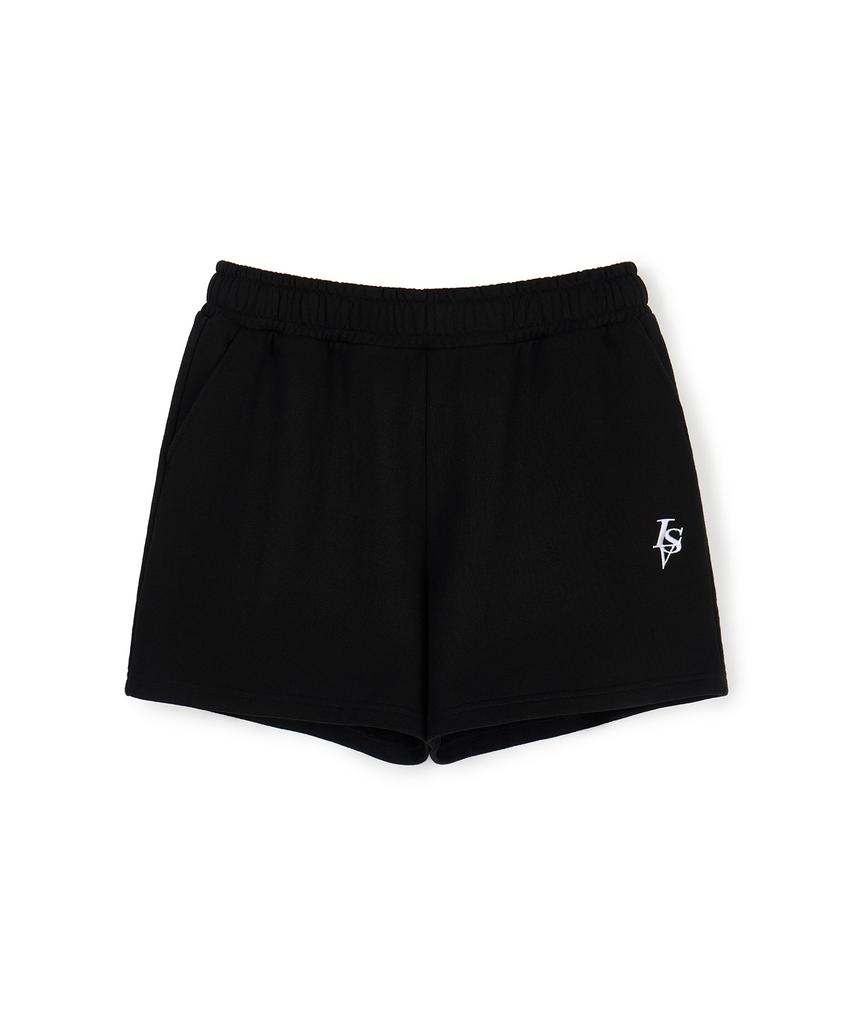 Leubase Classic Logo Sweat Shorts_Black