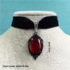 1pc Gothic Black Necklace Collar Choker Retro Vintage Chain Vampire Women's Personality Neck Jewelry