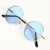 What Say Circle Gold Frame Sunglasses with Colored 14 Trendy UV400 for Men and Includes Soft and Hard Cases Lenses, Colors, Protection, Women, (Light