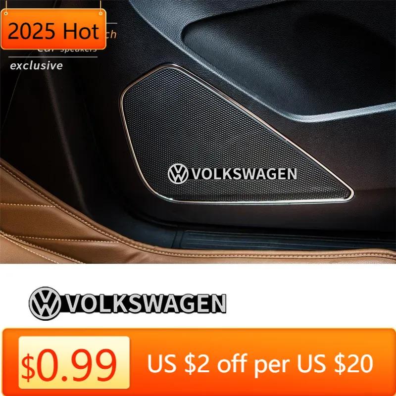 

Горячие 10 шт. 3D алюминиевая наклейка-эмблема для стереодинамика для VW Volkswagen Golf Polo Passat Touran Аксессуары