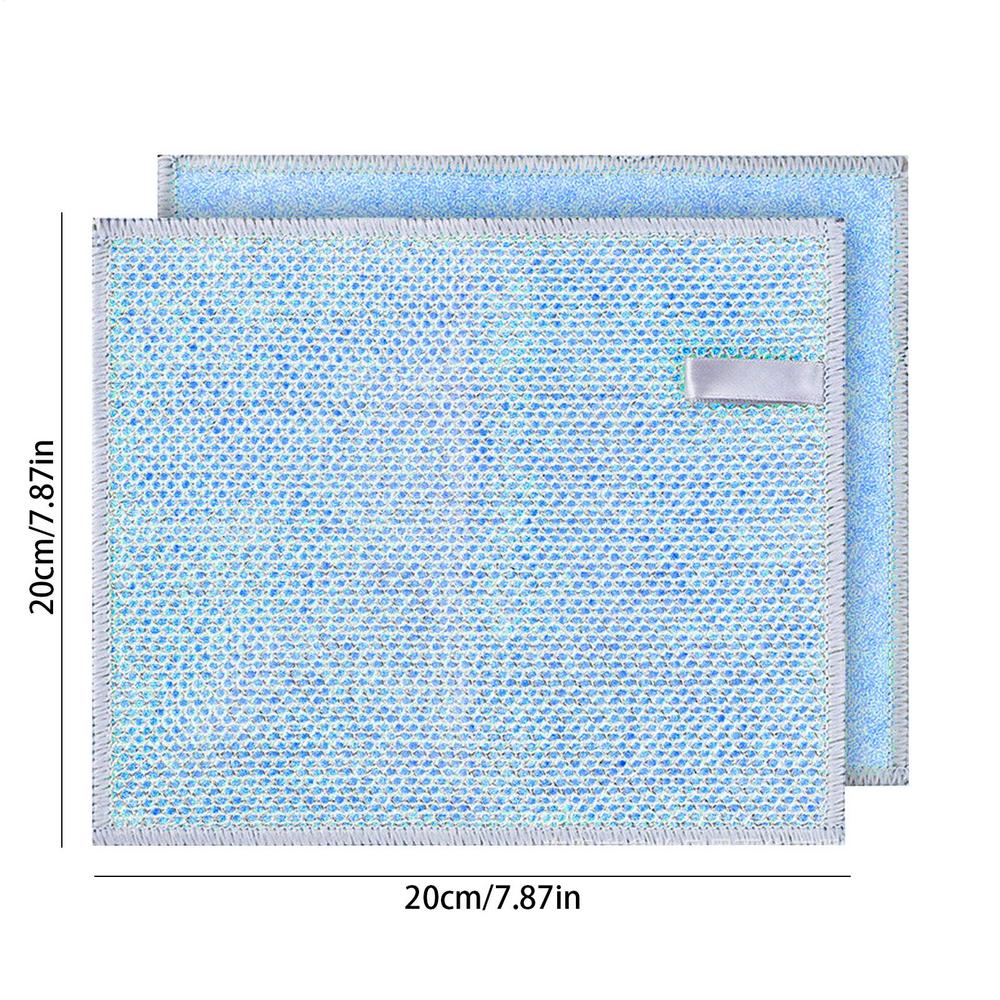 

Стальная тряпка для мытья посуды, моющая тряпка из стальной проволоки, 20 шт., двухсторонняя тряпка для мытья посуды для духовок, кастрюль