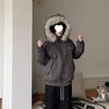 Mint Green Retro Fur Collar Parka - Thick Winter Coat for Women, Students, and Couples