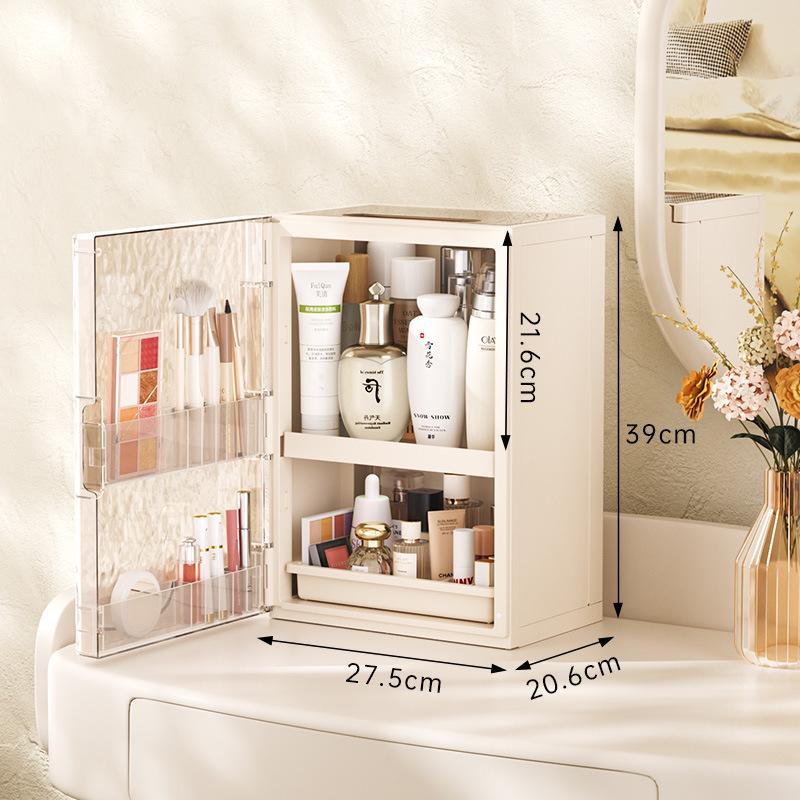 Haixing Dustproof Lipstick Makeup Box: High-End Plastic Cosmetic Storage for Desktop