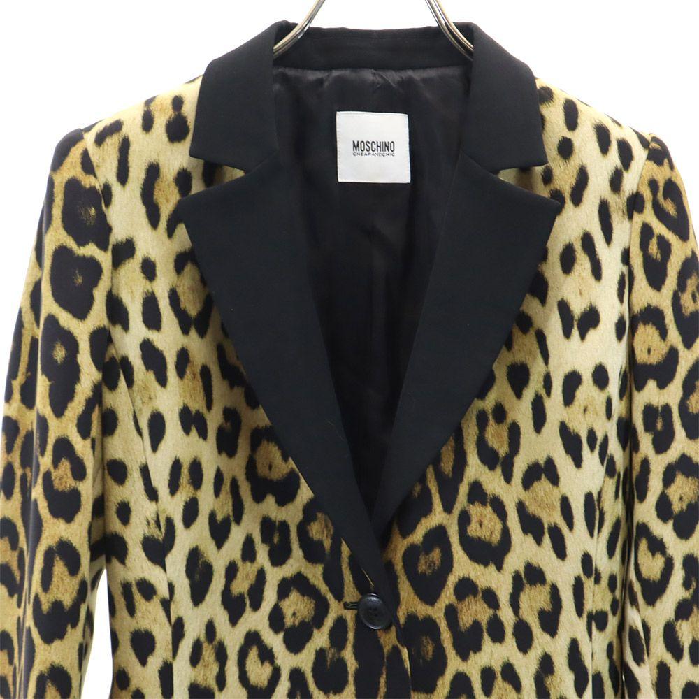 MOSCHINO Cheap and chic Leopard Pattern tailored jacket CHEAP AND CHIC Women Used