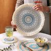 Natural Heat Resistant Bohemian Placemat Non-Slip Weave Braided Table Mat Jute Tassel Woven Mat Kitchen Table