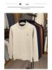 Men's Half-High Collar Jacquard Sweater with Velvet Lining - Warm, Skin-Friendly Knit Base Layer for Fall/Winter