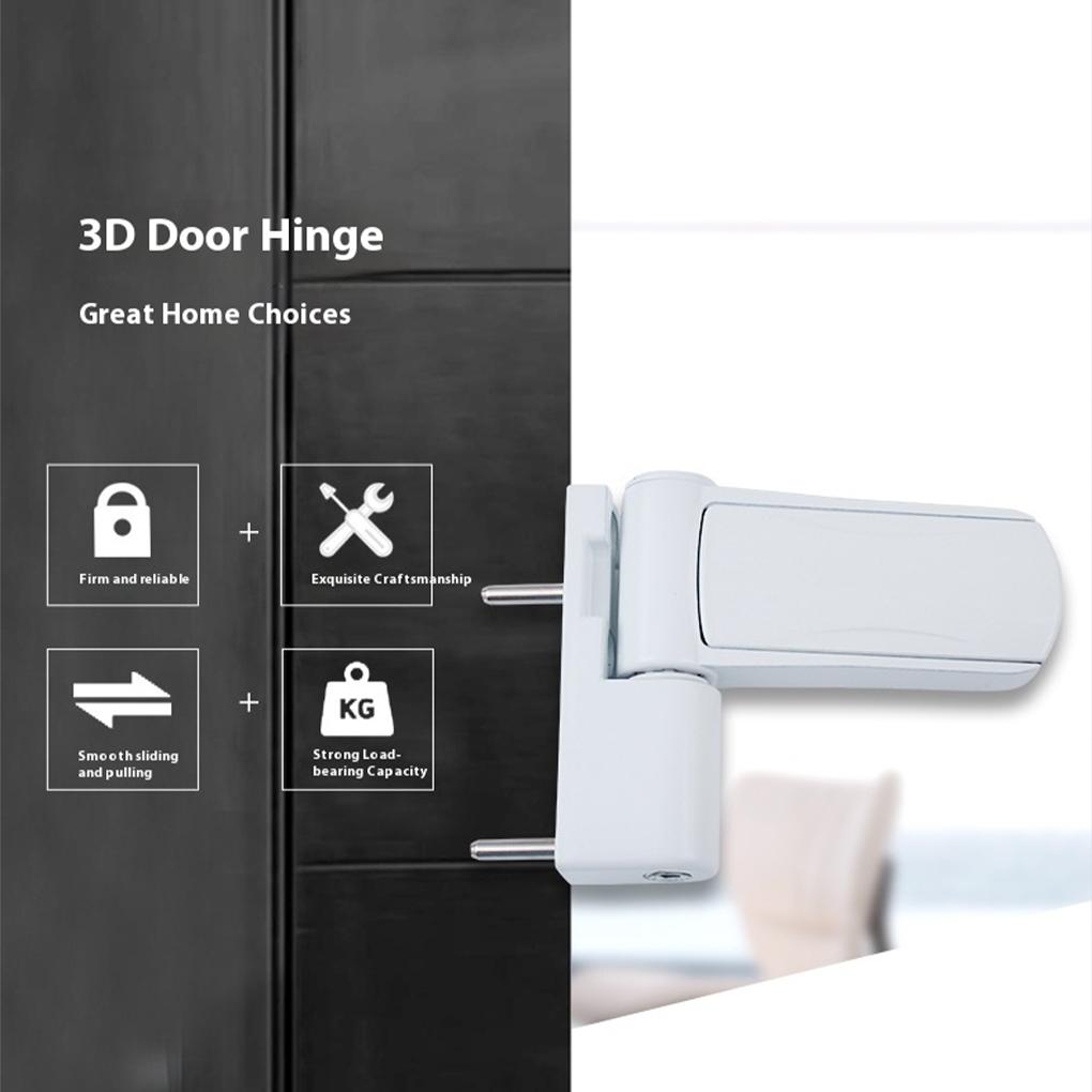 1PC Door Casement Flag Hinge Aluminum Alloy Balcony Door Window Adjustable Hinge Security Left Right Heavy Duty Hinges Hardware bianco