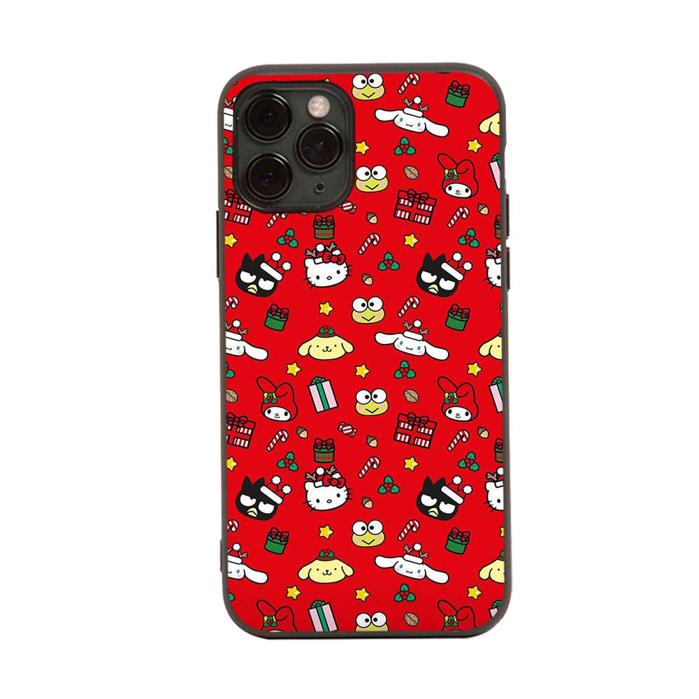 Case for iPhone 16 15 Plus 14 13 12 11 Pro 8 7 6S 6 SE 5S X XR XS Max Realme C30 C33 C31 9I Black Sofe Cover LI14 Hello Kitty