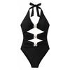 1011 European and American One-piece Swimsuit Racing Women's Professional Swimming Women's Sexy Swimsuit Neck Strap