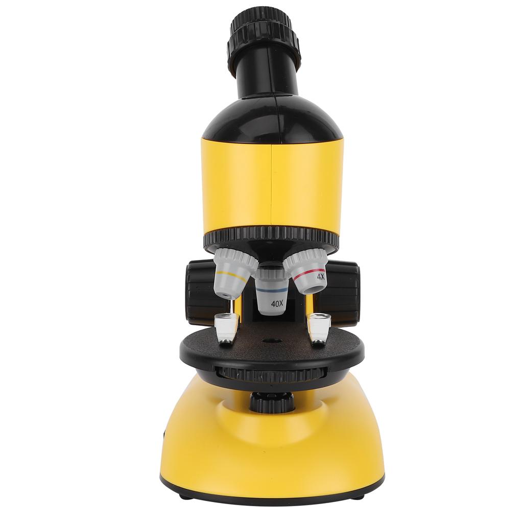 40X1200X Kids Microscope with 360 Rotation Head Educational Toy for Children BeginnersYellow