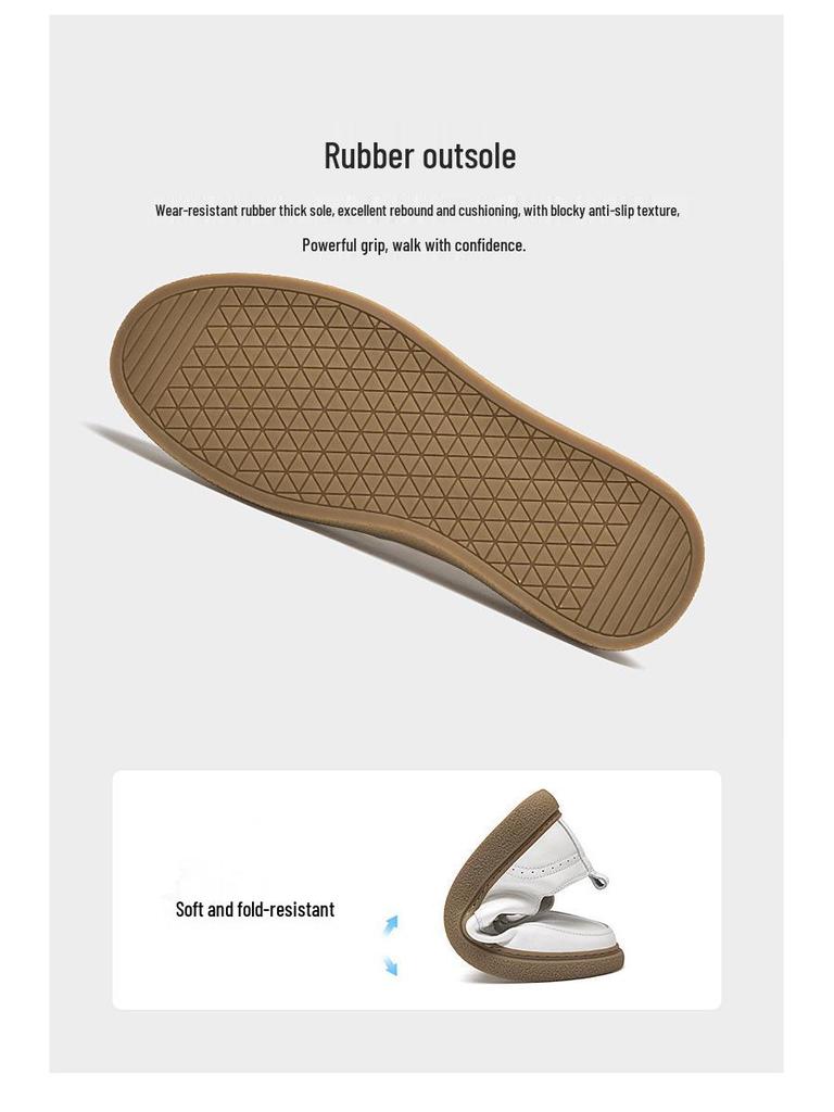 Pánské bílé ležérní skate boty s vrchní částí z pravé kůže a šlachovitými podrážkami