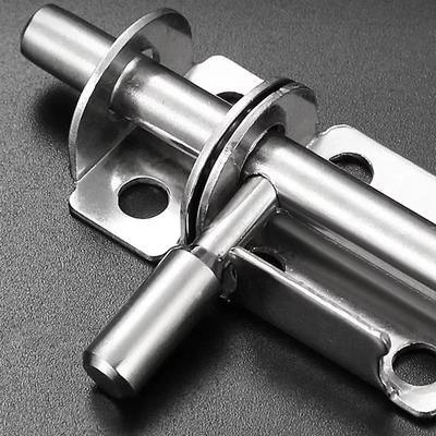 2 τμχ Νέο αντικλεπτικό μπουλόνι ξύλινης πόρτας από ανοξείδωτο ατσάλι Έπιπλα εξαρτημάτων μανδάλωση αντιδιαρρηκτική κλειδαριά πάχυνσης