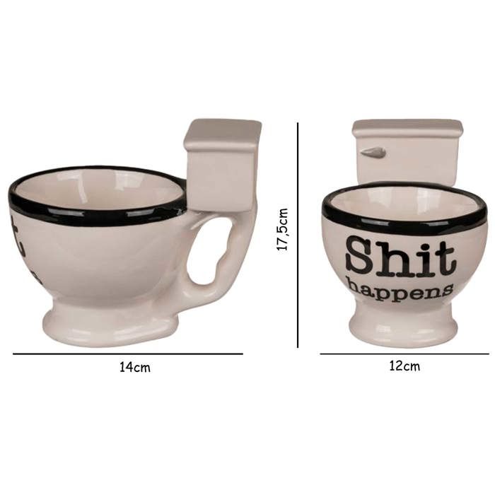 Tasse - gadget and gifts - toilette - 400 ml - céramique - non compatible lave-vaisselle