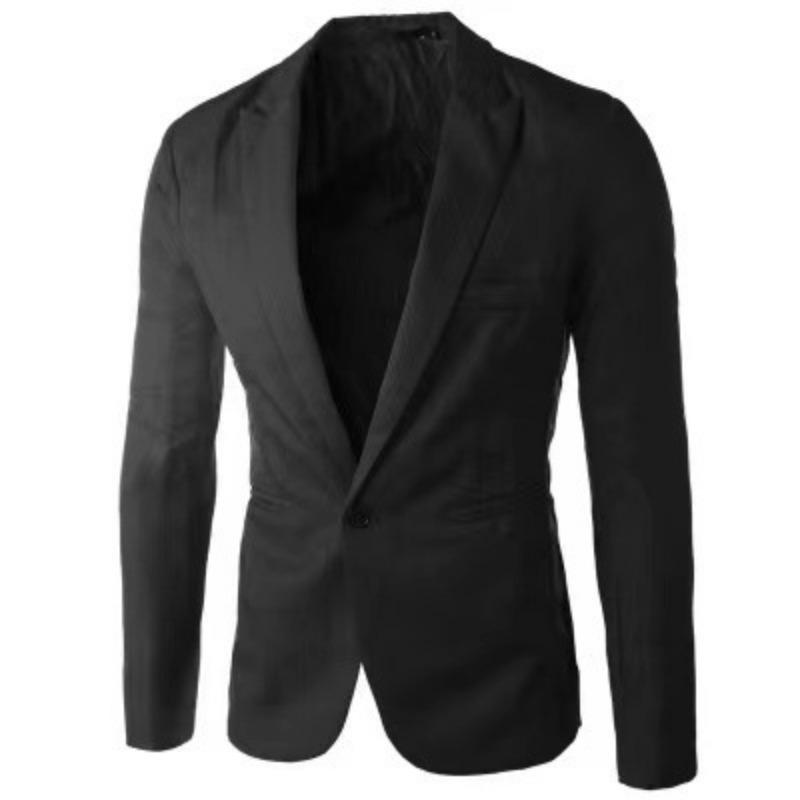 Móda Pánský Ležérní Jednořadý Malý Oblek Korejská Edice Mládež Slim-fit Jednobarevný Nežehlivý Sako
