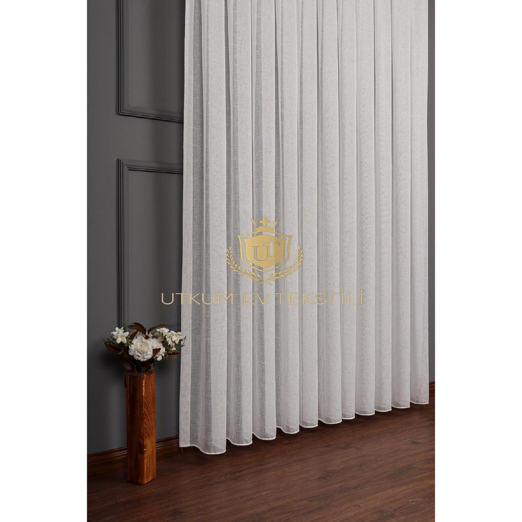 Luxuriöser Vorhang aus Leinen-Armee-Webtüll, 1/2,50 Normalbatterie