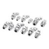 Kit Assortiti 130 Pezzi Raccordi per Ingrassatori Idraulici in Metallo Zincato Ingrassatore Raccordo UNF M6 M8 M10 45 gradi