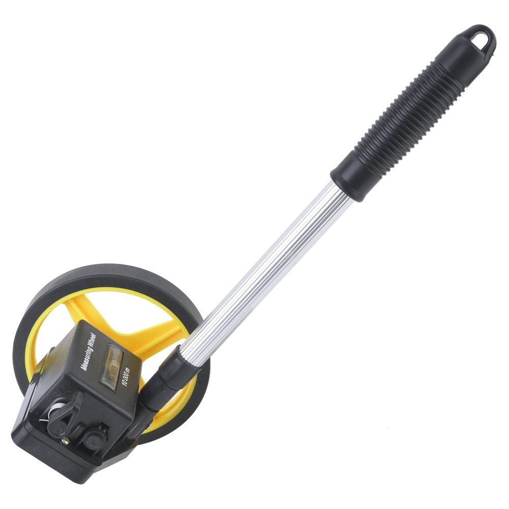 Distance Measuring Wheel Accurate 0. 9.9m Mechanical Double Collapsible One Key to Reset Kickstand to Keep Stand Starting Point with Telescopi