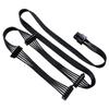 New 2pcs PCI-e 6Pin Male 1 to 4 SATA 15Pin Power Supply Cable For CORSAIR RM Series